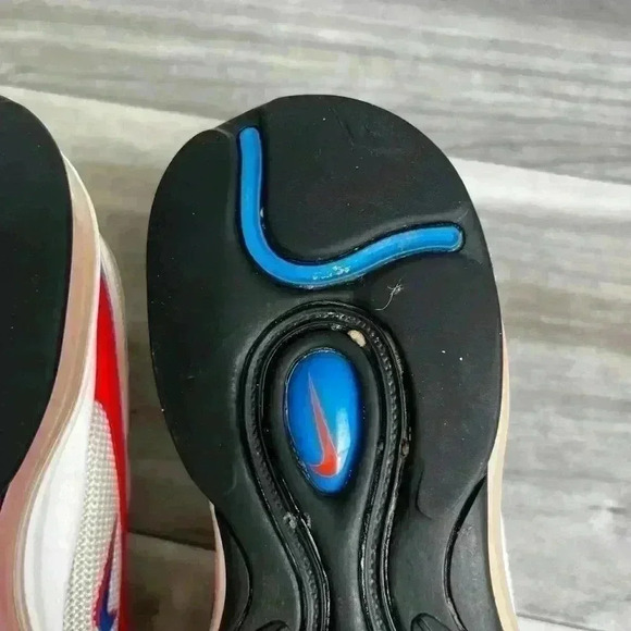 Nike Air Max 97 Womens 8 Double swoosh white/bright crimson/Photo Blue - Picture 8 of 11
